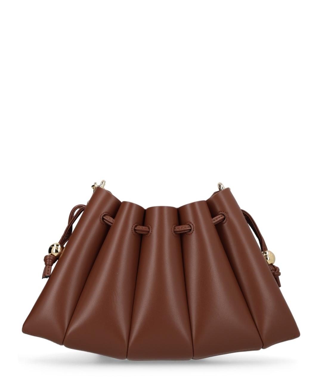 THEMOIRE Коричневая сумка через плечо из искусственной кожи, фото 3