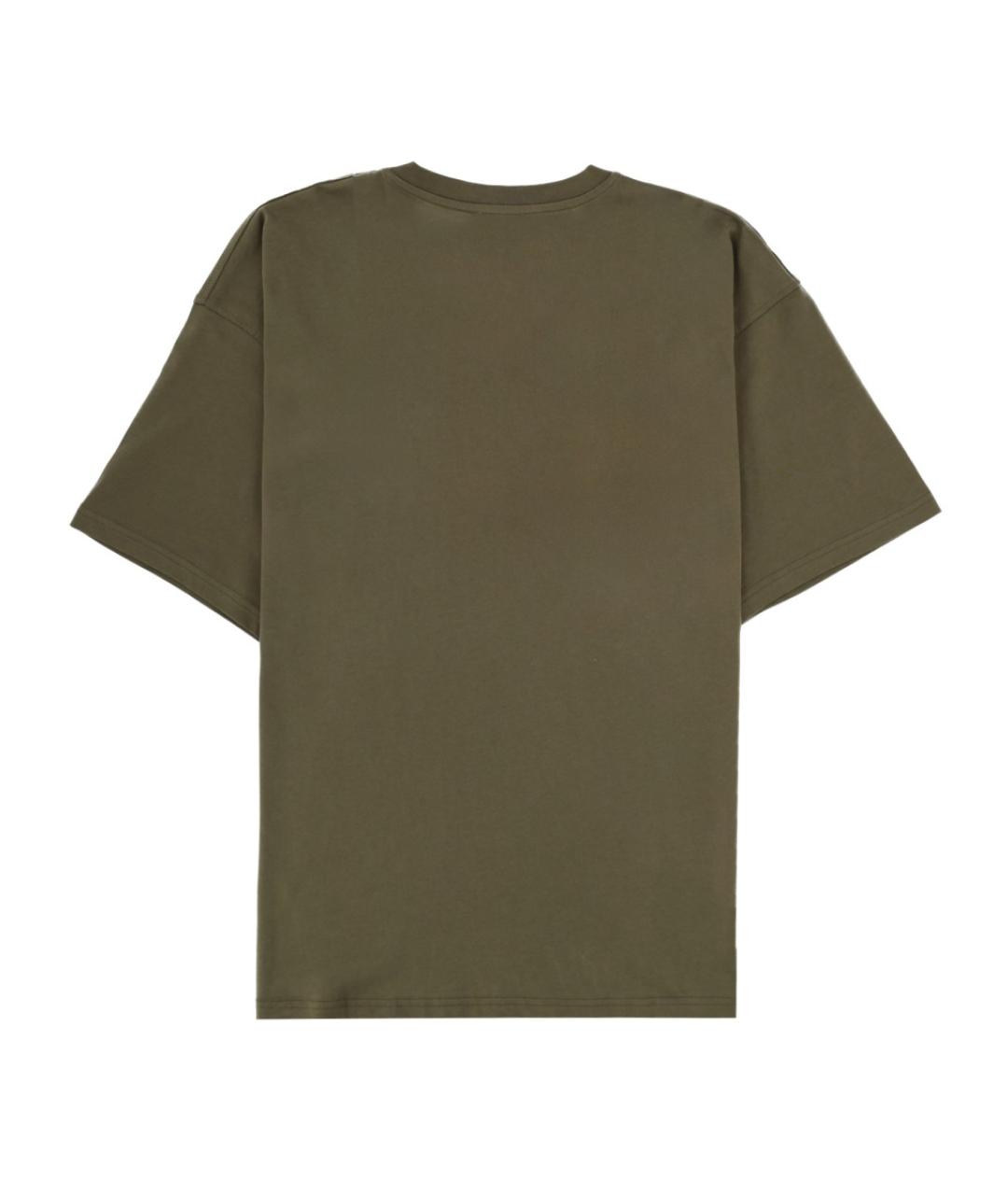 DIESEL Зеленая хлопковая футболка, фото 2