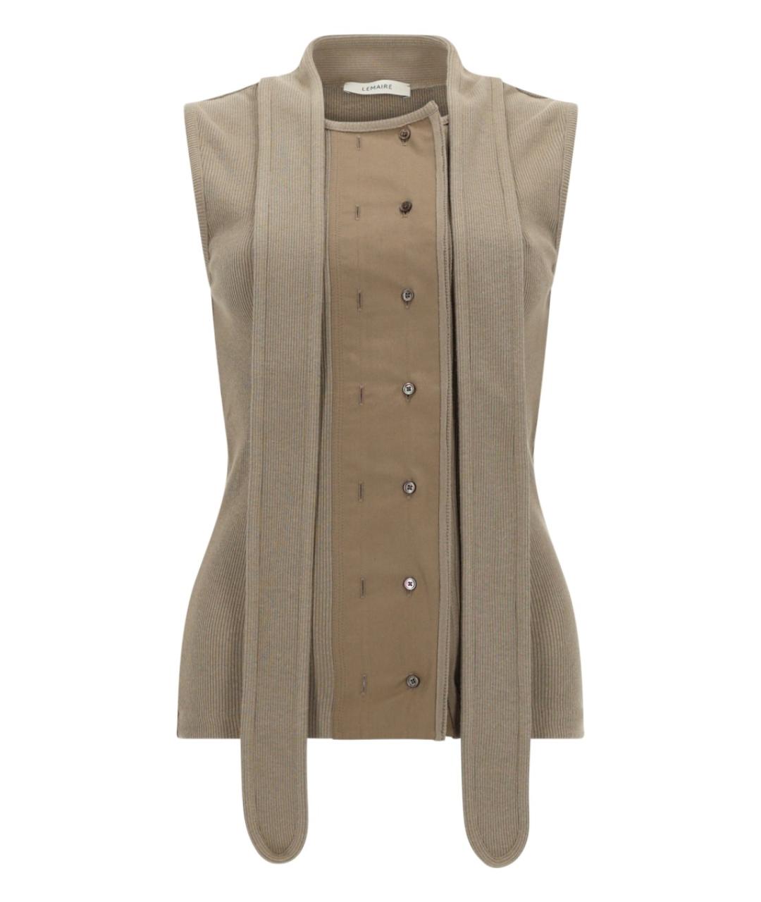 LEMAIRE Бежевая хлопковая блузы, фото 1