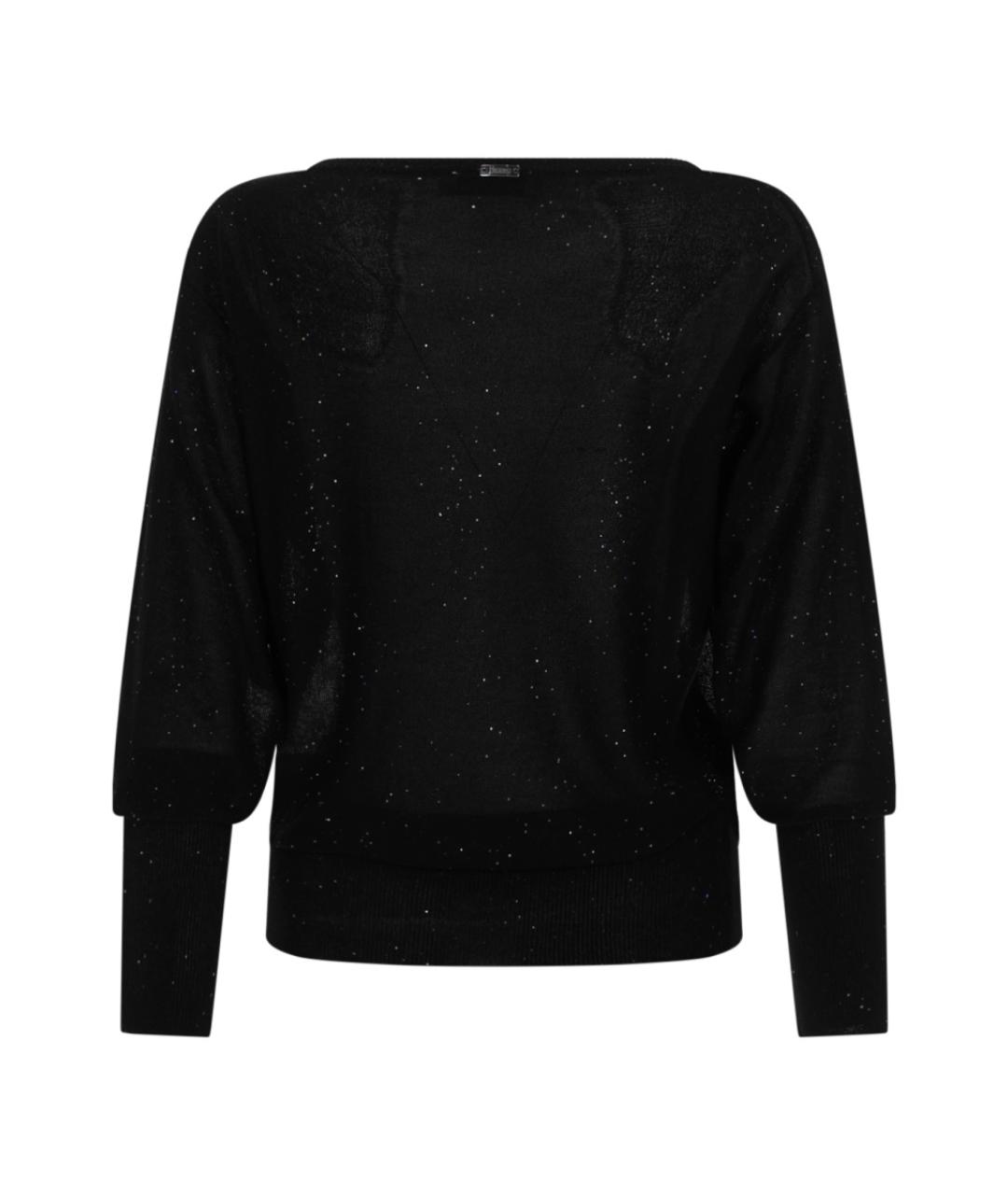 HERNO Черный вискозный джемпер / свитер, фото 2