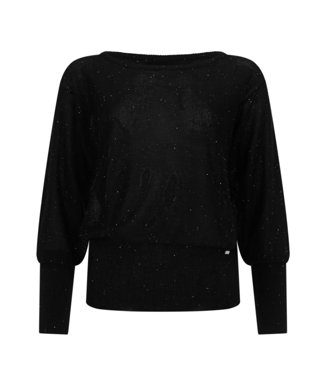 HERNO Черный вискозный джемпер / свитер, фото 1