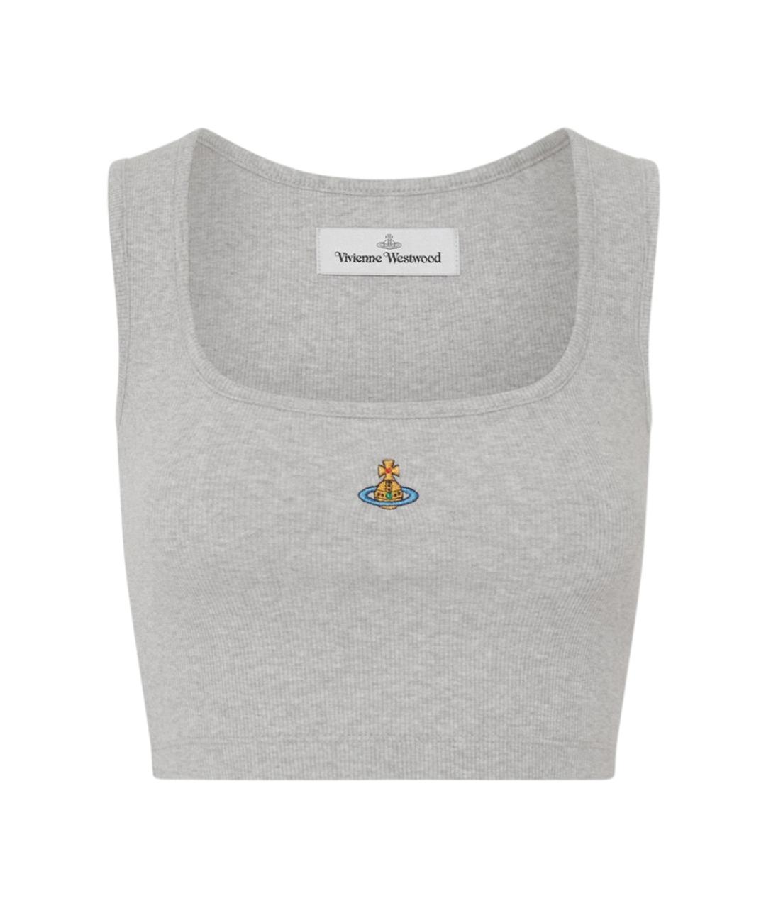 VIVIENNE WESTWOOD Серый хлопковый жилет, фото 1