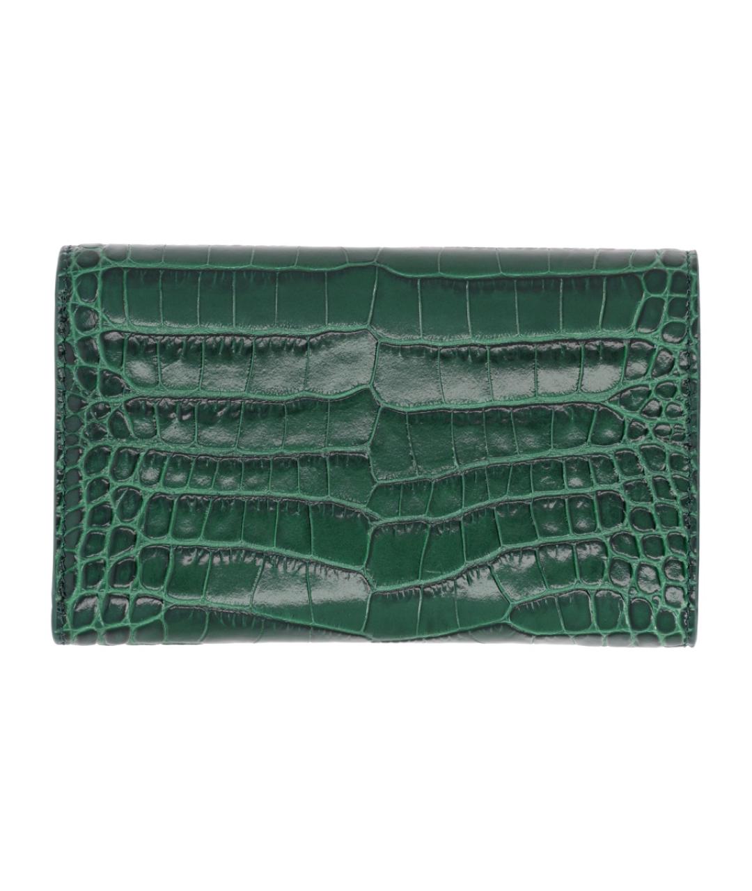 TOM FORD Зеленый кожаный кошелек, фото 2