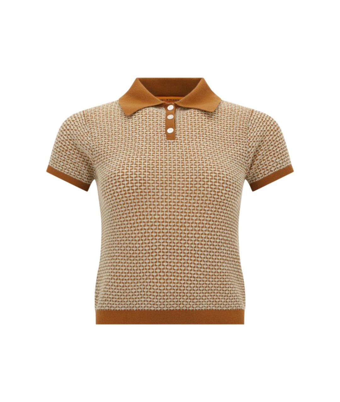 GUEST IN RESIDENCE Бежевая кашемировая футболка, фото 1