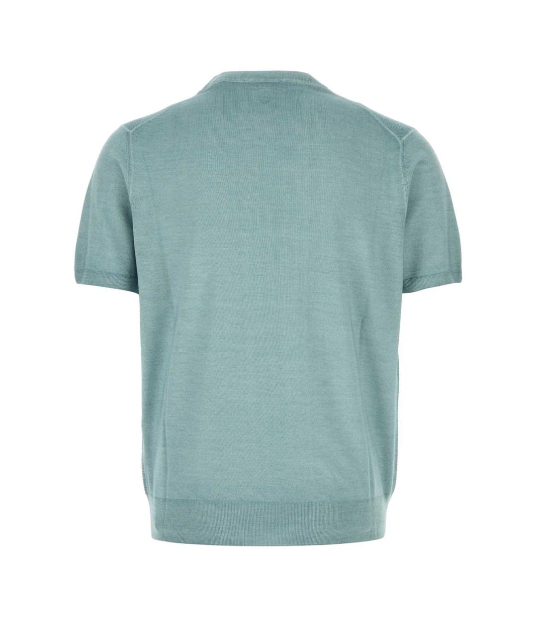 CANALI Голубая футболка, фото 2