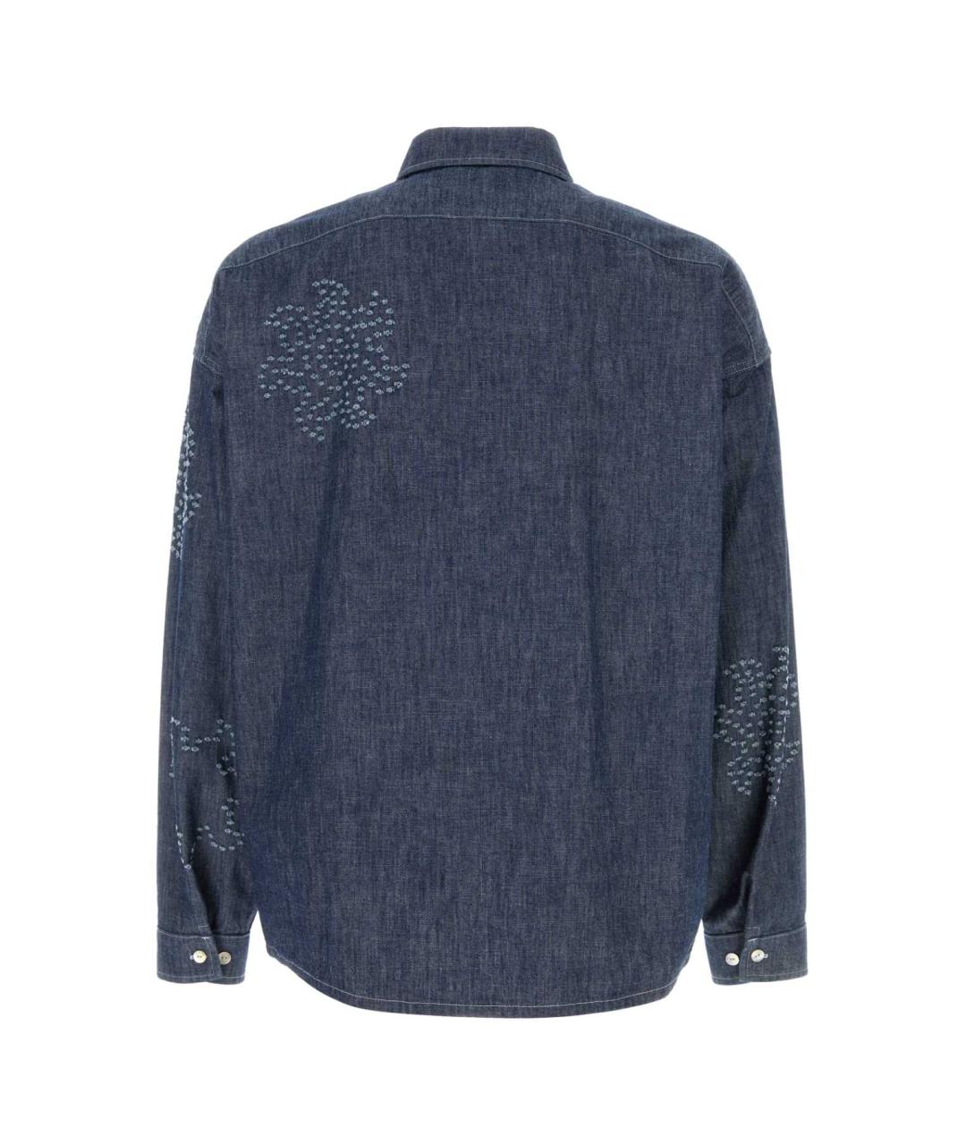 MARNI Синяя хлопковая кэжуал рубашка, фото 2