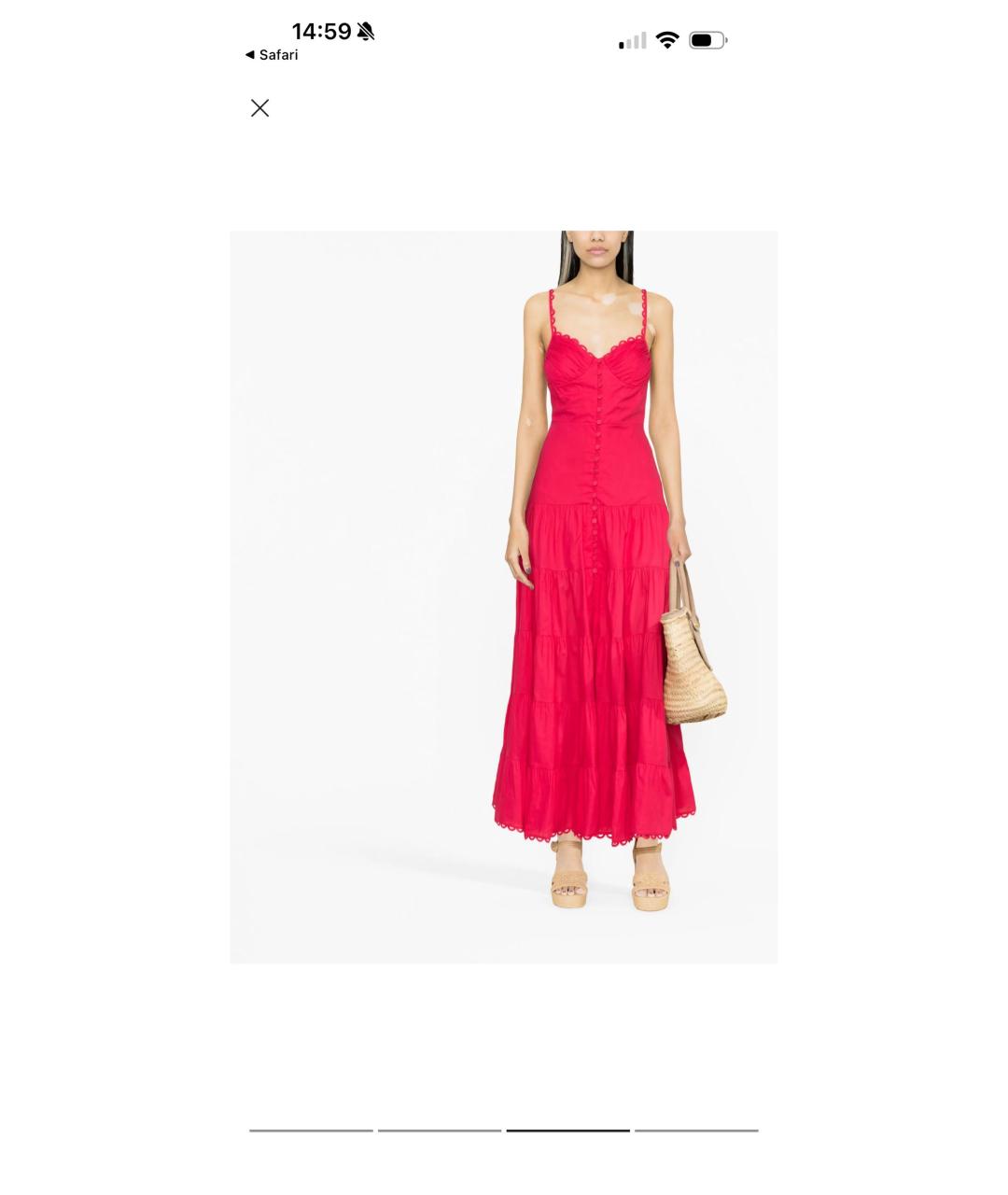 CHARO RUIZ Розовый хлопковый сарафан, фото 3