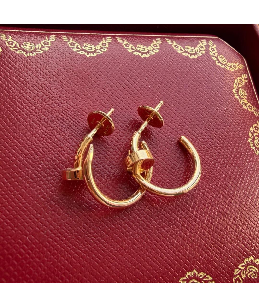CARTIER Золотые серьги из розового золота, фото 2