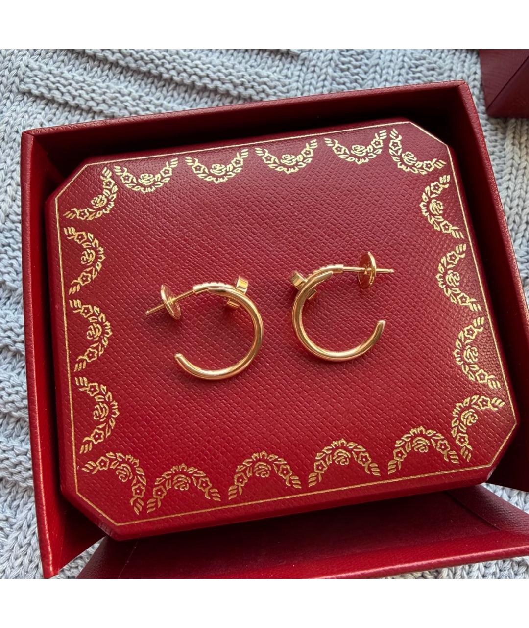 CARTIER Золотые серьги из розового золота, фото 5
