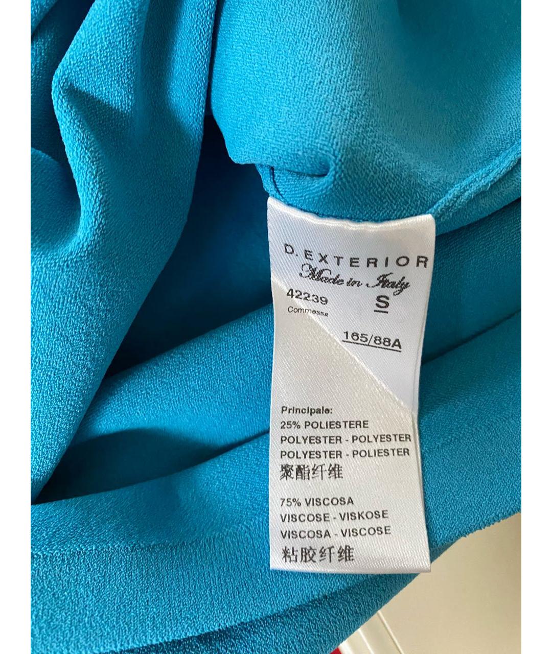 D.EXTERIOR Бирюзовая вискозная майка, фото 8
