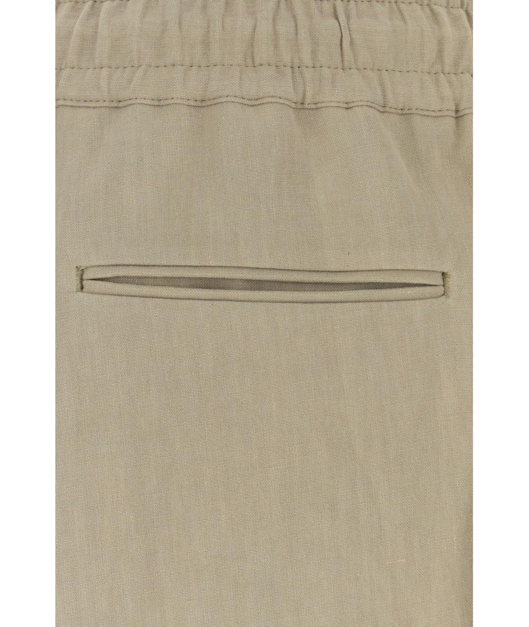 GIORGIO ARMANI Серые льняные шорты, фото 3