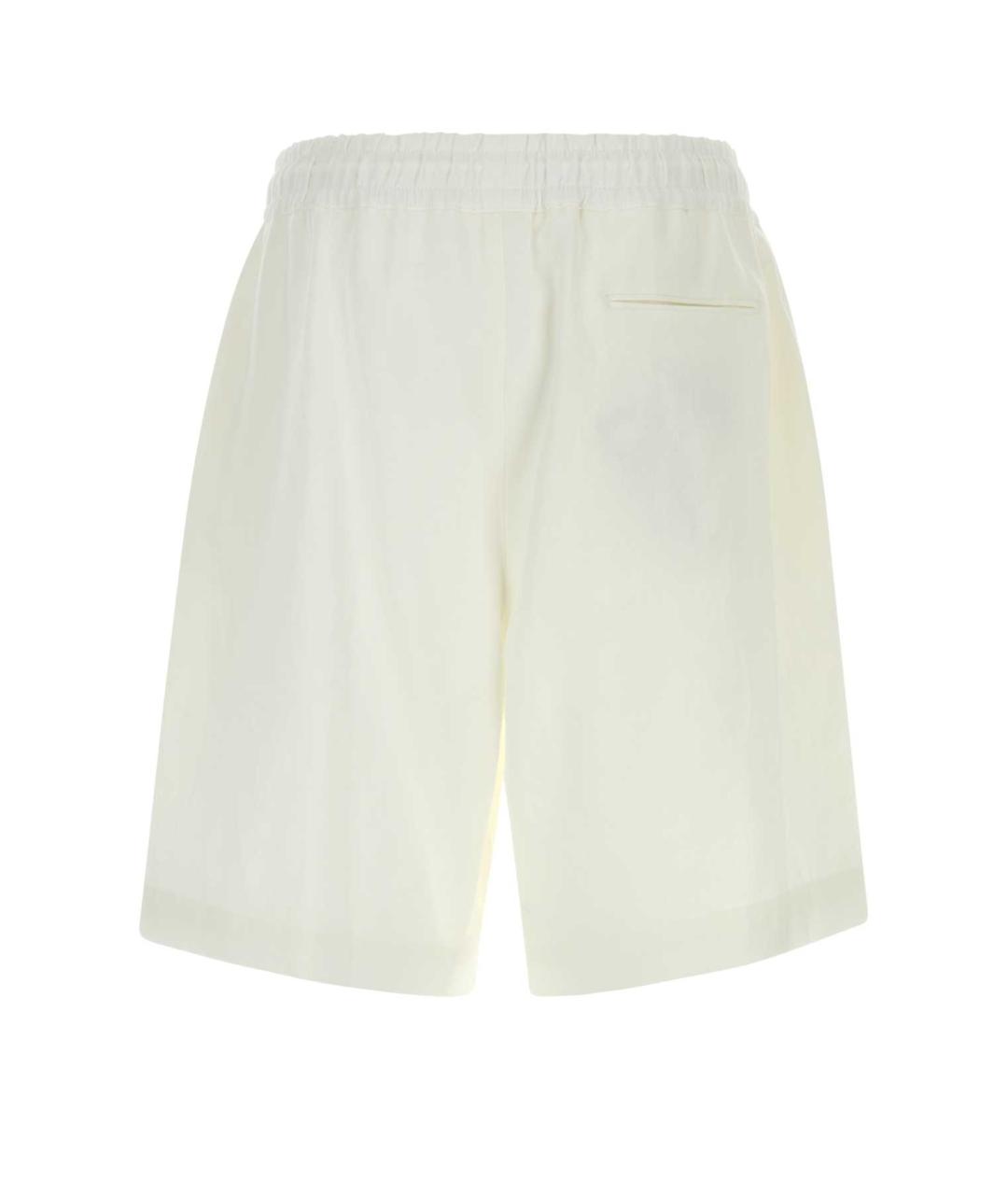 GIORGIO ARMANI Белые хлопковые шорты, фото 2