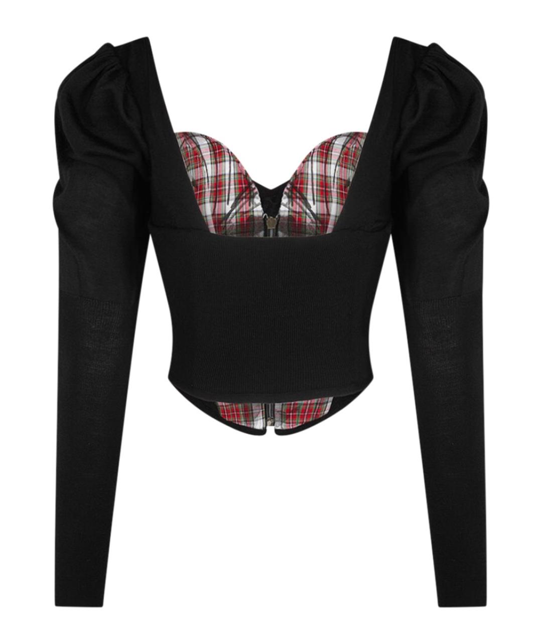 VIVIENNE WESTWOOD Черная шелковая блузы, фото 2