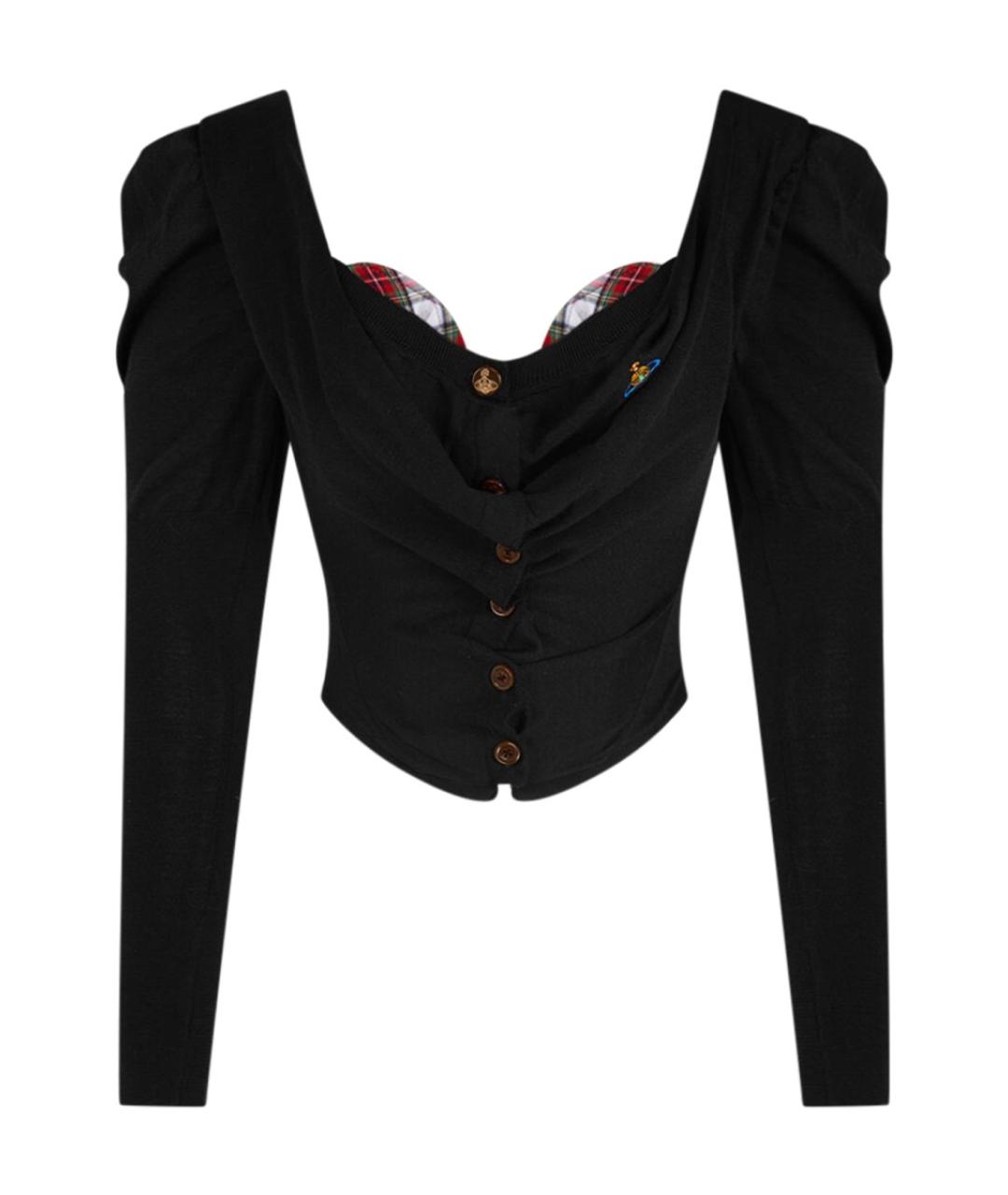 VIVIENNE WESTWOOD Черная шелковая блузы, фото 1