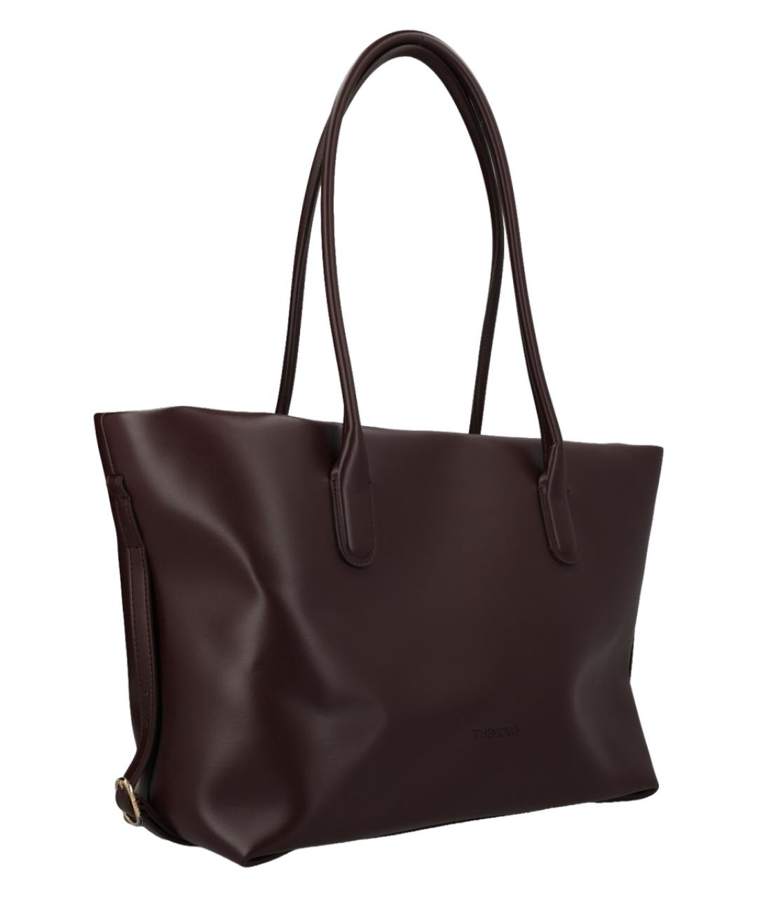 THEMOIRE Коричневая сумка тоут из искусственной кожи, фото 3