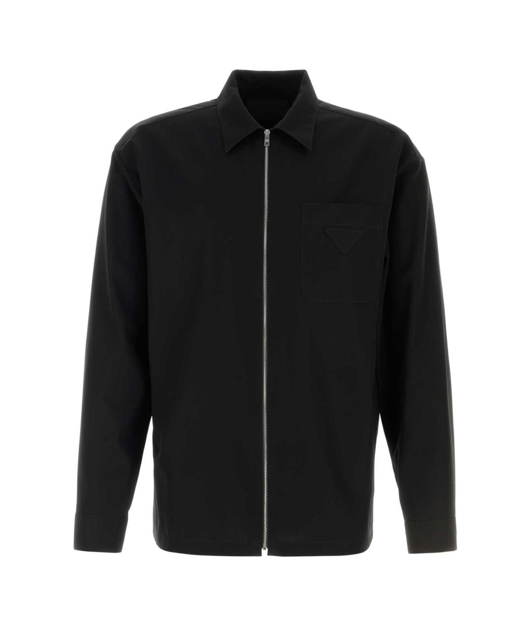 PRADA Черная хлопковая кэжуал рубашка, фото 1