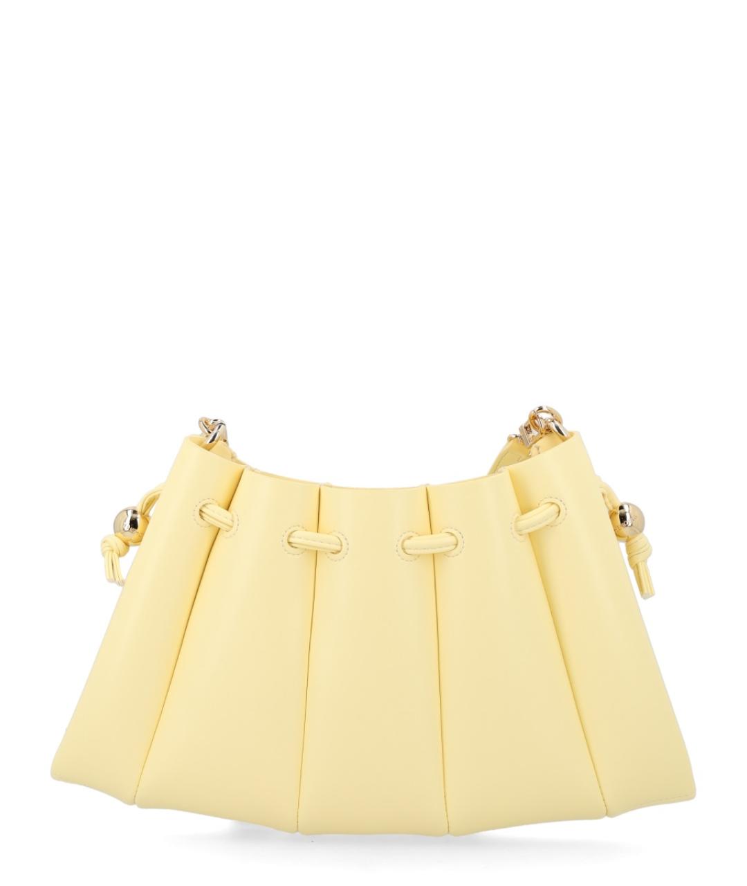 THEMOIRE Желтая сумка через плечо из искусственной кожи, фото 3