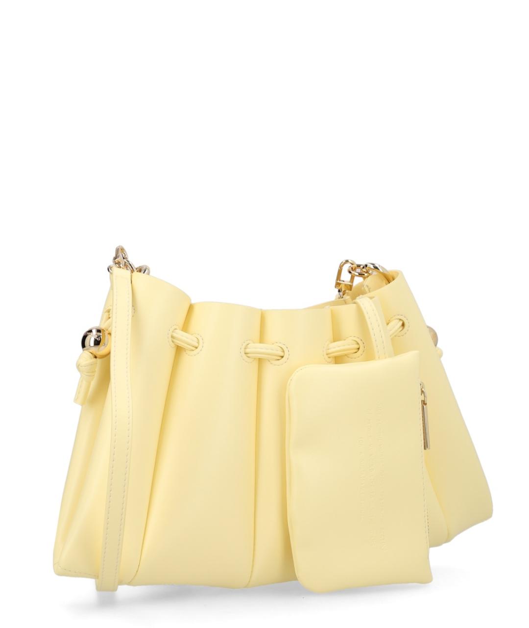 THEMOIRE Желтая сумка через плечо из искусственной кожи, фото 2