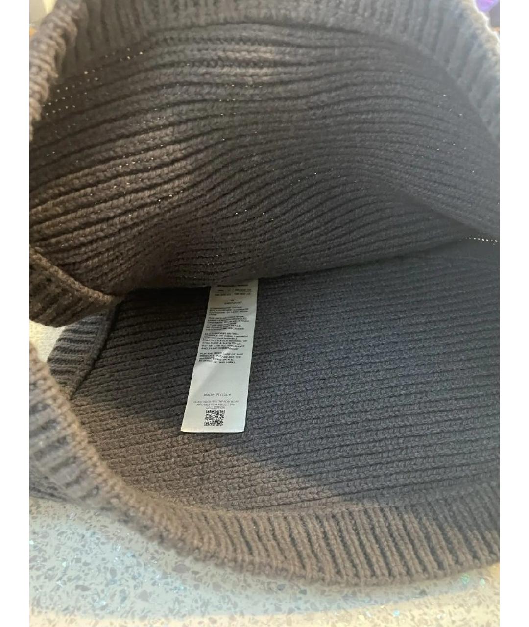 RICK OWENS Антрацитовый кашемировый капюшон, фото 2