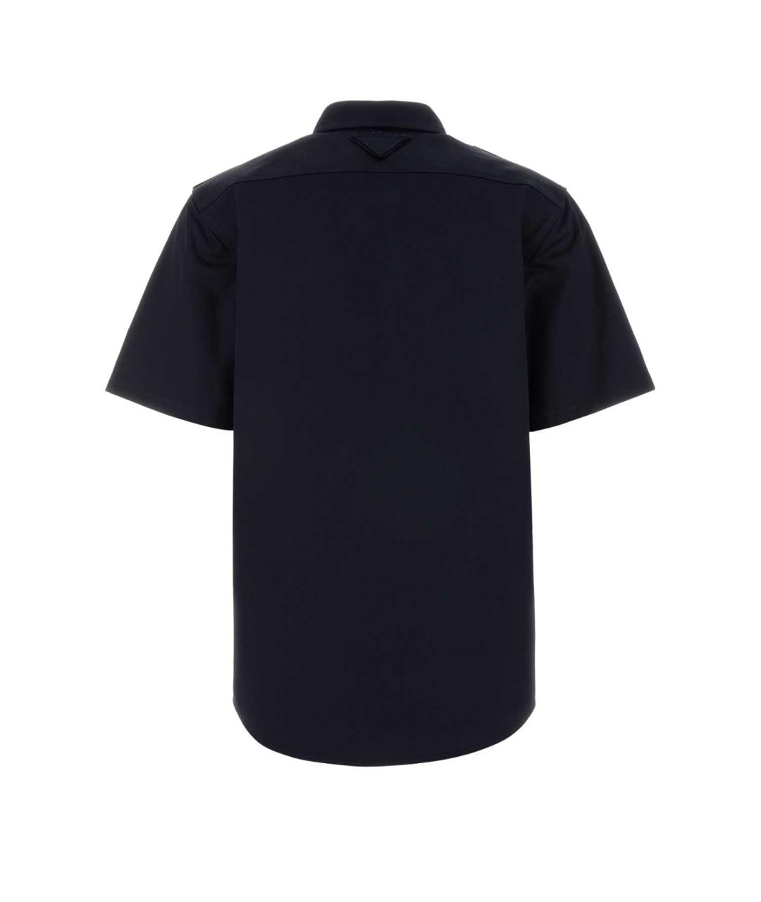 PRADA Темно-синяя хлопковая рубашка, фото 2