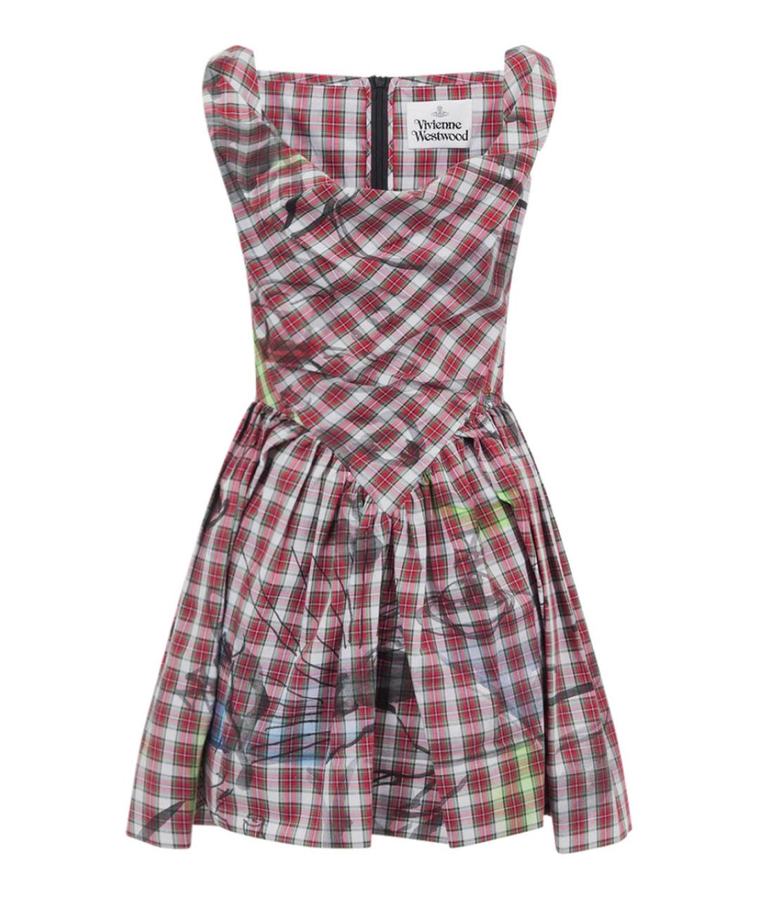 VIVIENNE WESTWOOD Красное хлопковое повседневное платье, фото 1