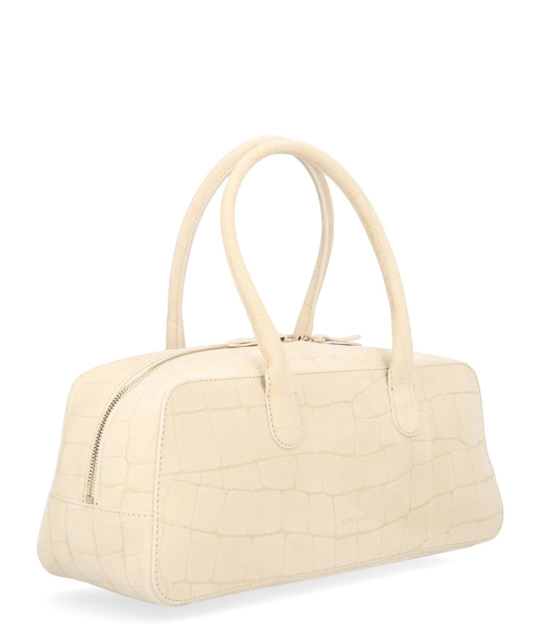 LOULOU STUDIO Бежевая кожаная сумка через плечо, фото 2