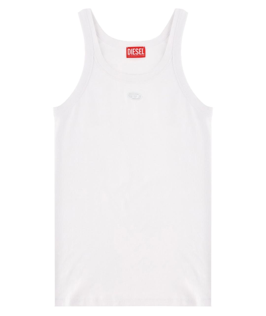 DIESEL Белая хлопковая майка, фото 1
