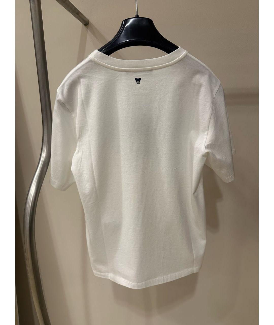 WEEKEND MAX MARA Белая хлопковая футболка, фото 3