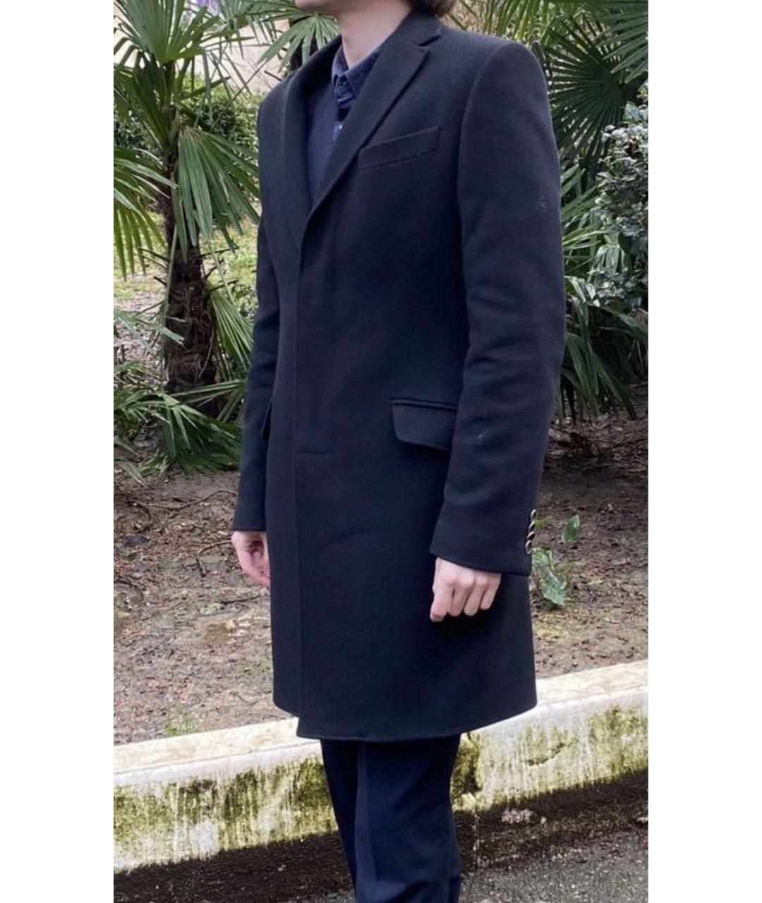 ROBERTO CAVALLI Черное шерстяное пальто, фото 6