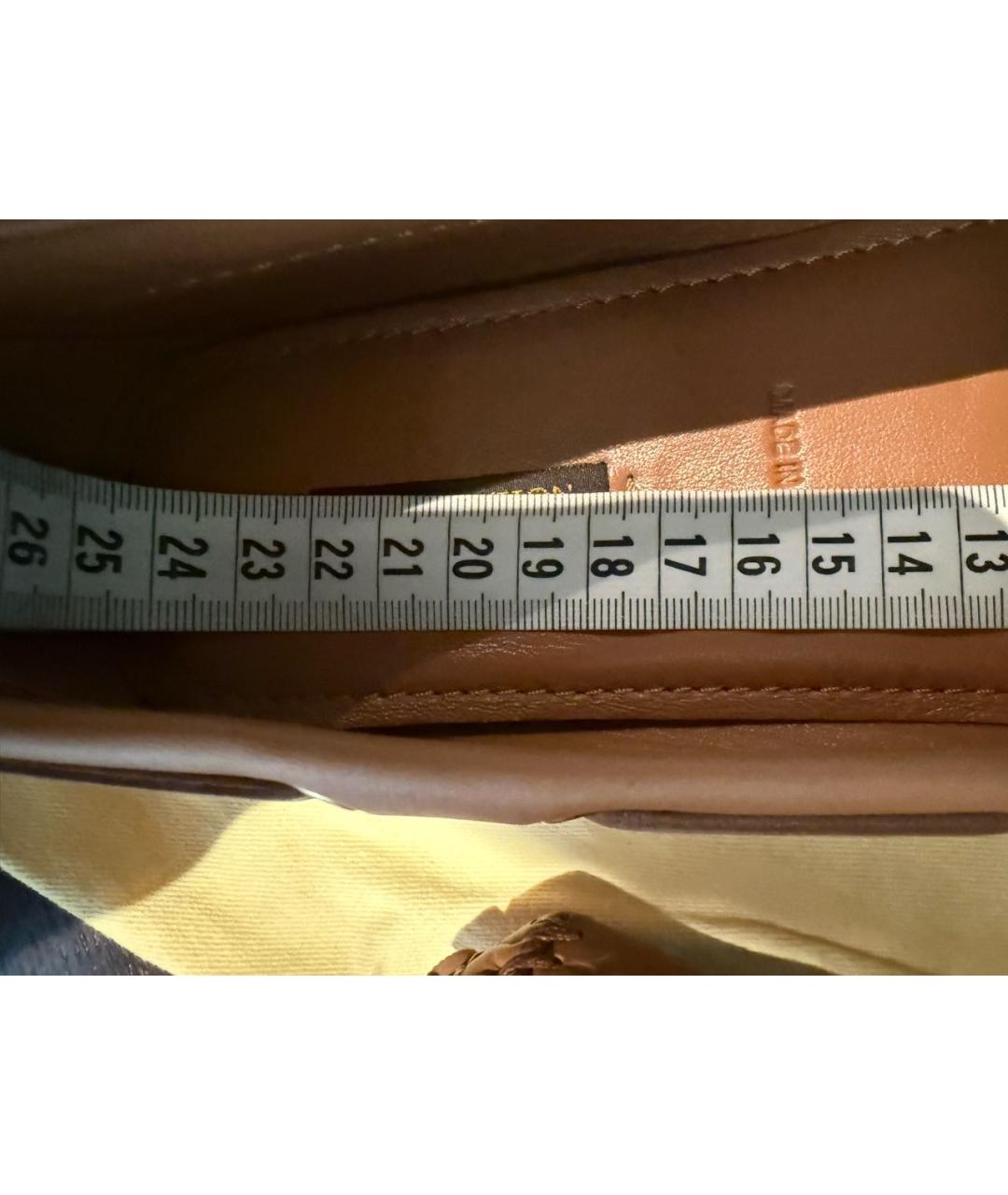 LOUIS VUITTON Коричневые кожаные мокасины, фото 7