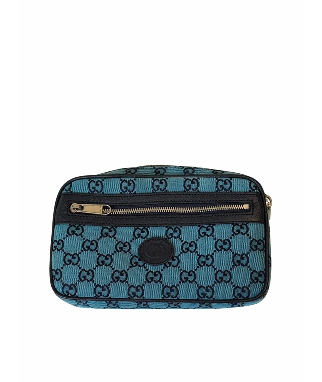 GUCCI Синяя поясная сумка, фото 9