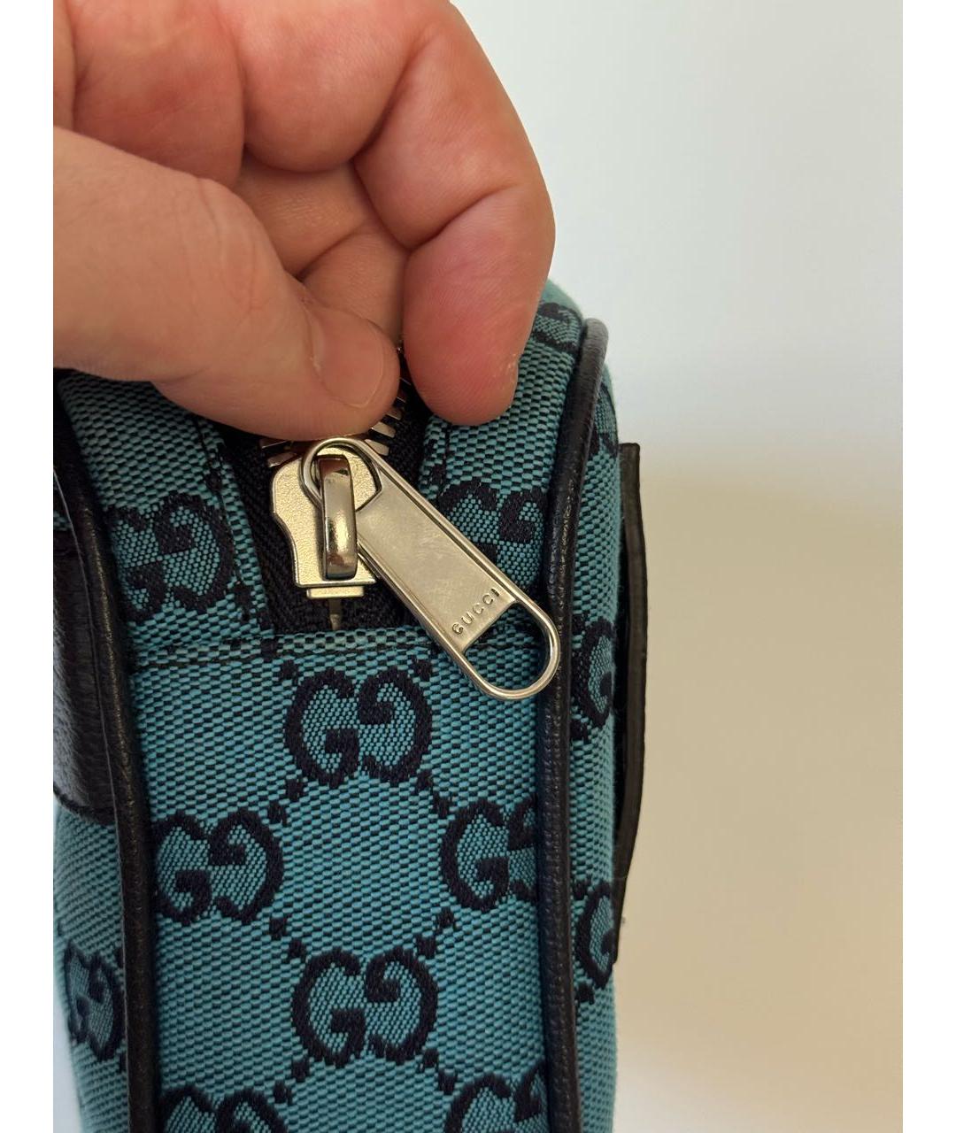 GUCCI Синяя поясная сумка, фото 4