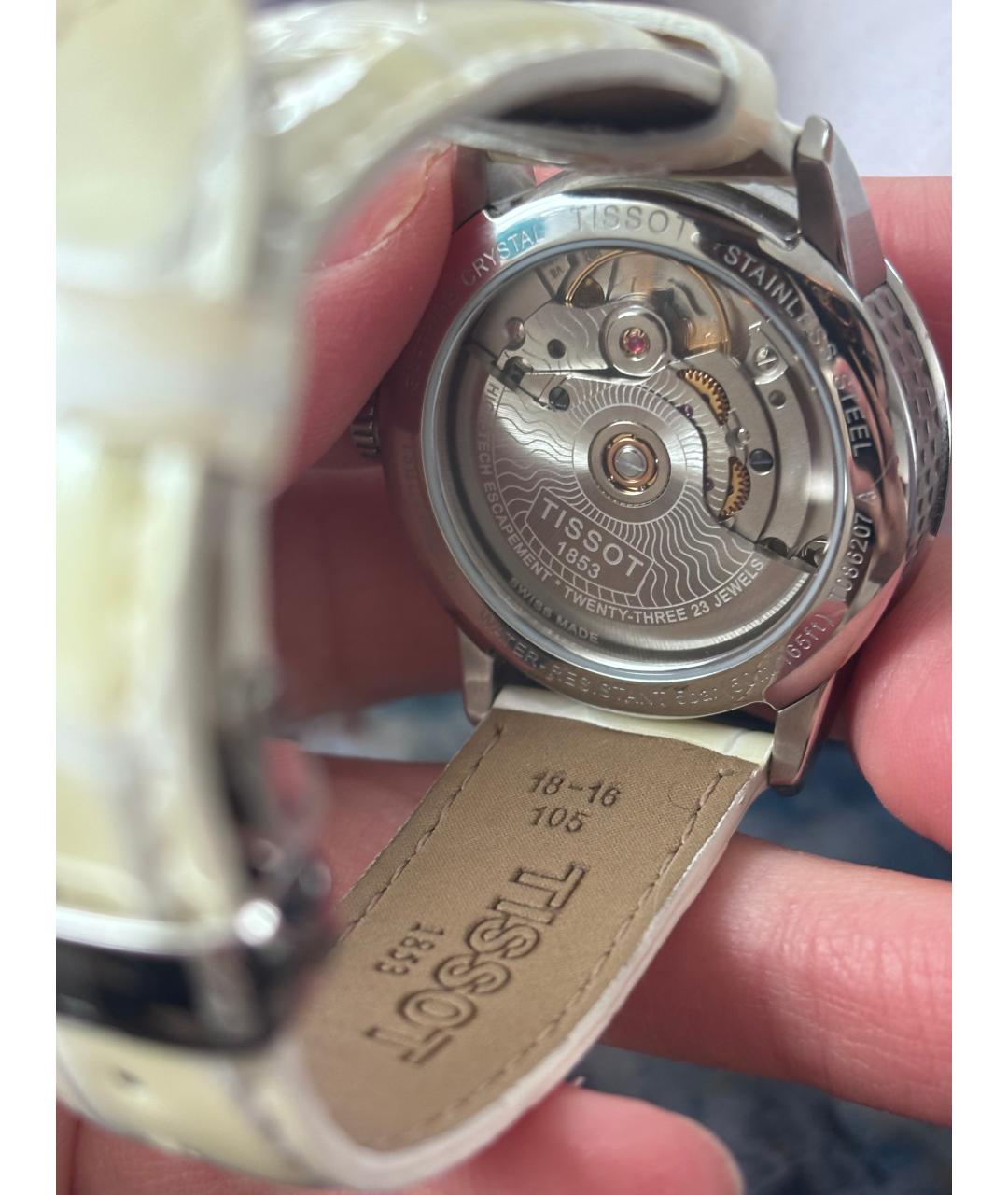 TISSOT Белые часы, фото 2