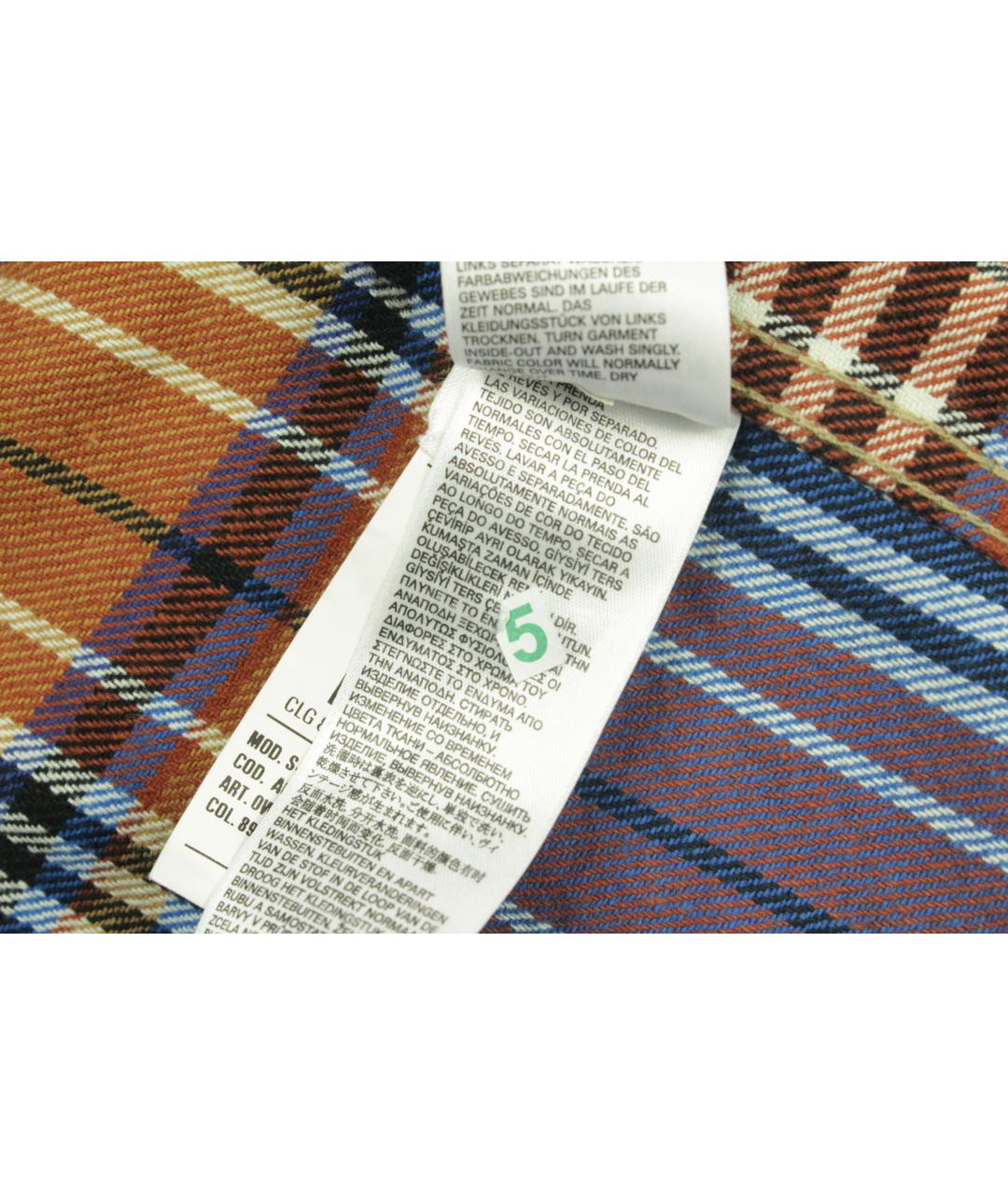 DIESEL BLACK GOLD Синяя хлопковая кэжуал рубашка, фото 6