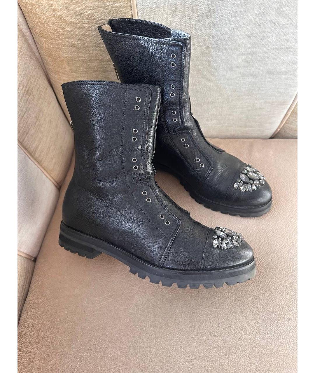 JIMMY CHOO Черные ботинки, фото 8