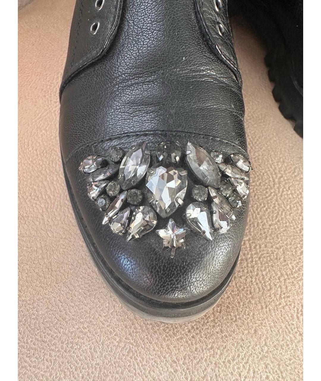 JIMMY CHOO Черные ботинки, фото 4