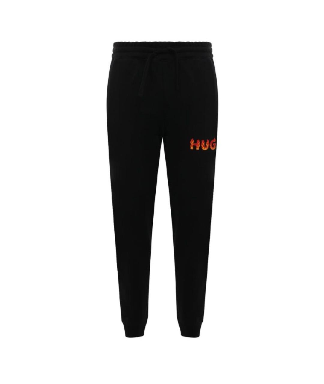 HUGO Черные хлопковые повседневные брюки, фото 5