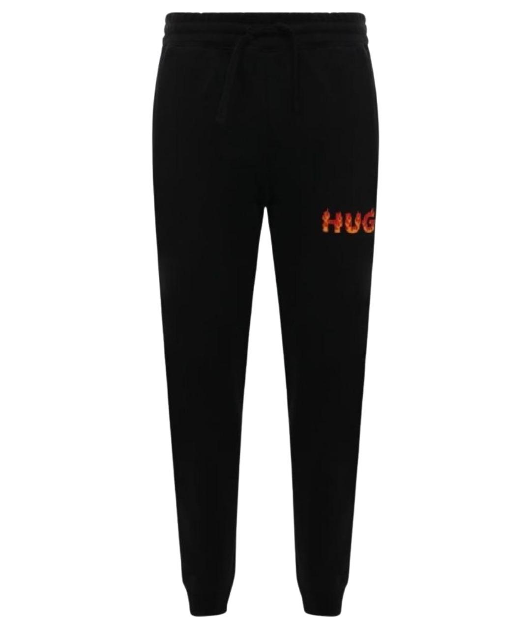 HUGO Черные хлопковые повседневные брюки, фото 1