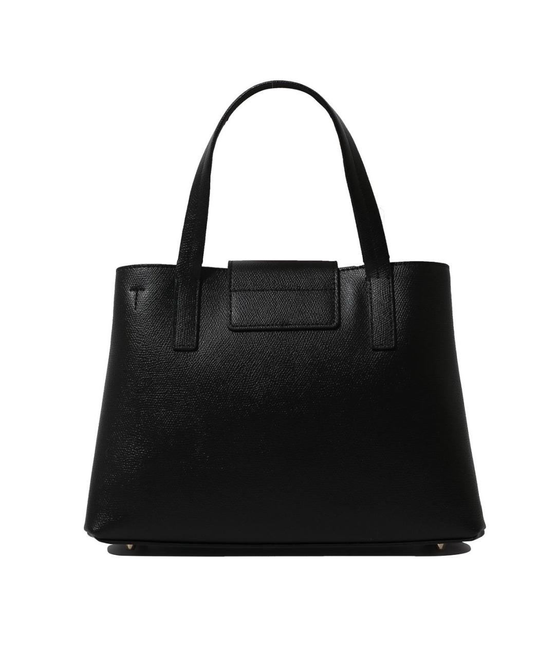 FURLA Черная кожаная сумка тоут, фото 3