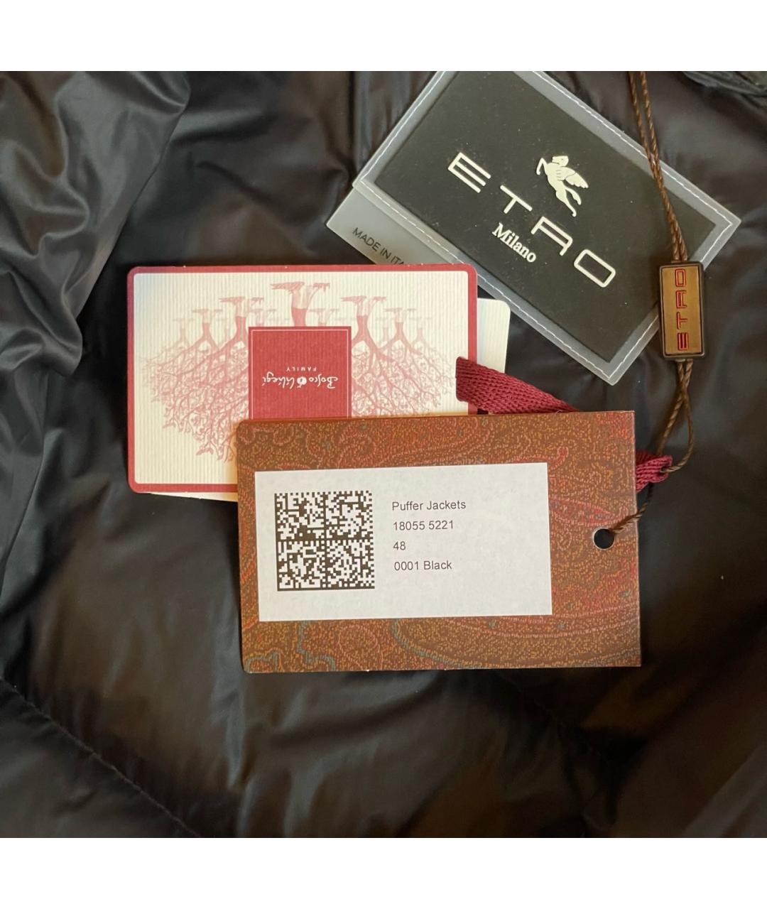 ETRO Черная полиамидовая куртка, фото 3