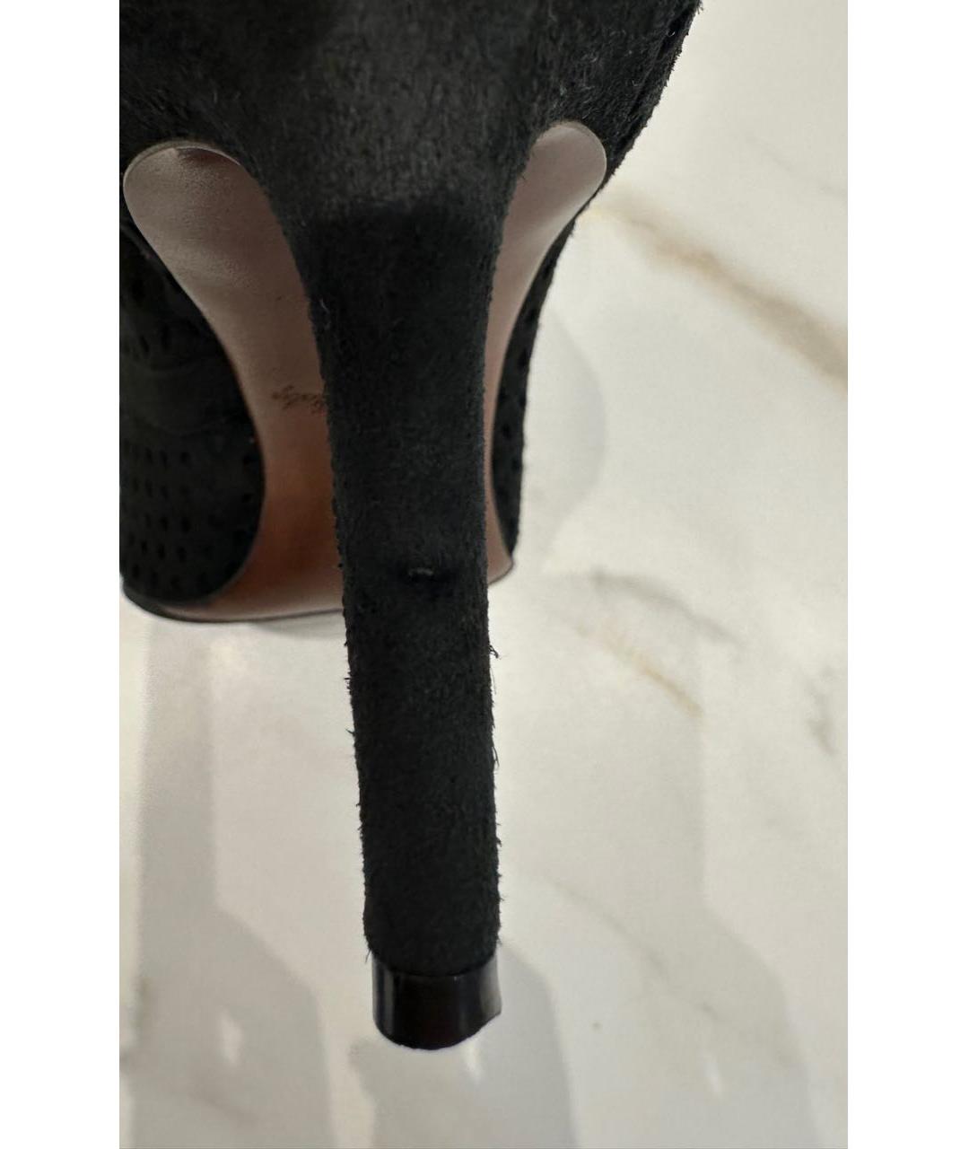 LOUIS VUITTON Черные замшевые ботильоны, фото 8