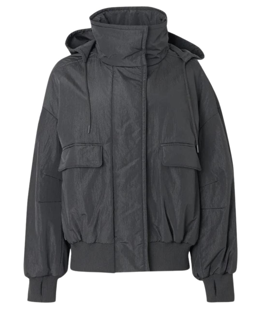 MAX MARA Антрацитовая полиамидовая куртка, фото 1