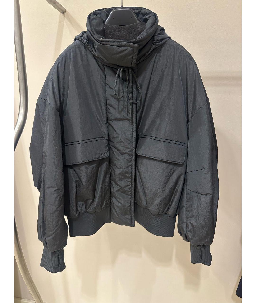 MAX MARA Антрацитовая полиамидовая куртка, фото 2