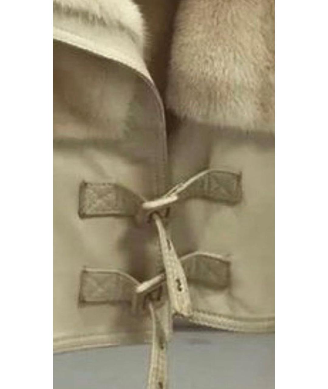 CHRISTIAN DIOR Бежевая кожаная куртка, фото 3