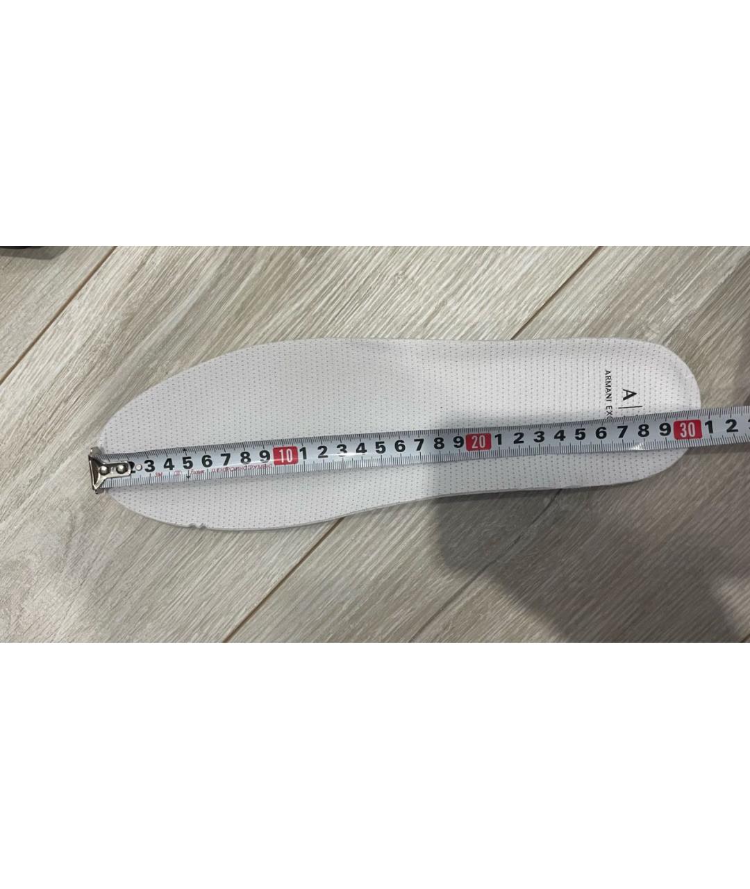 ARMANI EXCHANGE Белые низкие кроссовки / кеды, фото 7