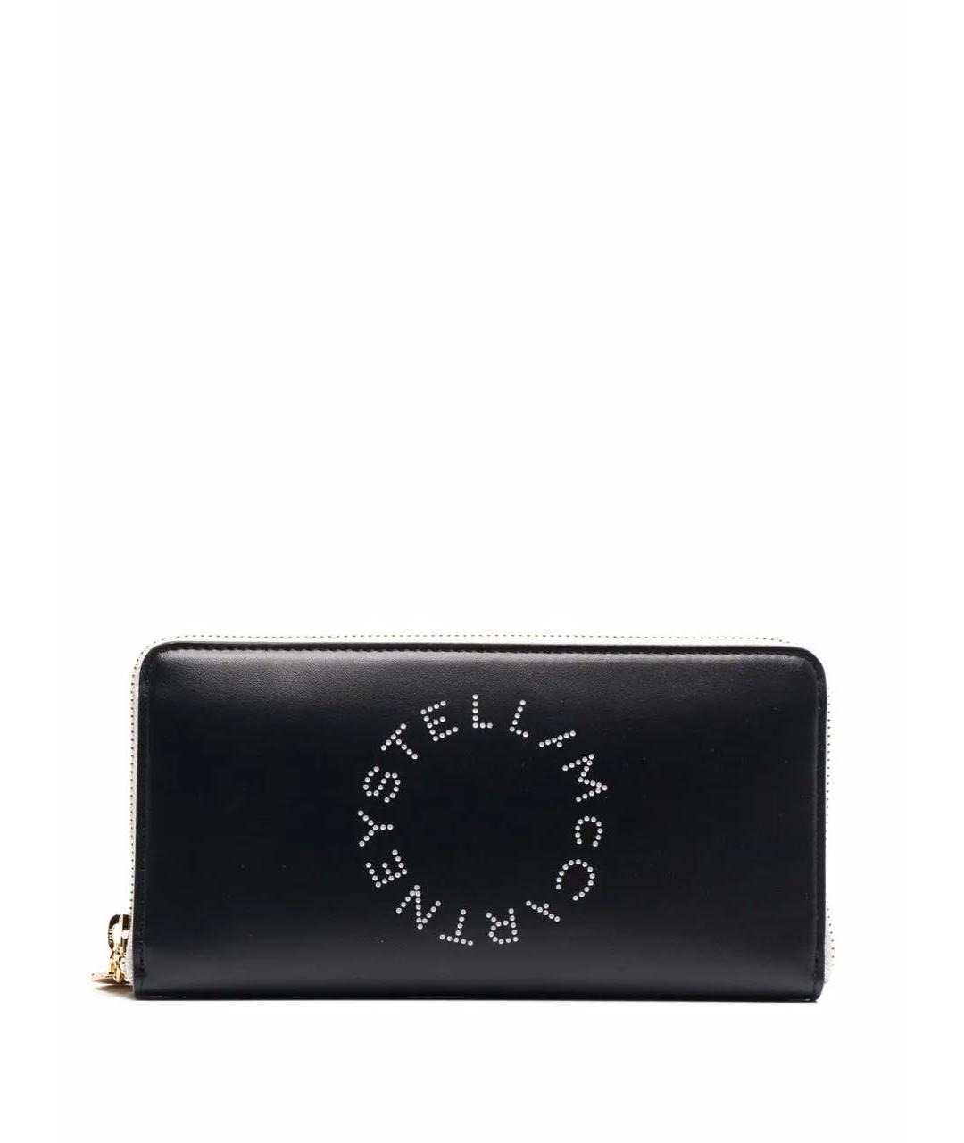 STELLA MCCARTNEY Черный полиуретановый кошелек, фото 5