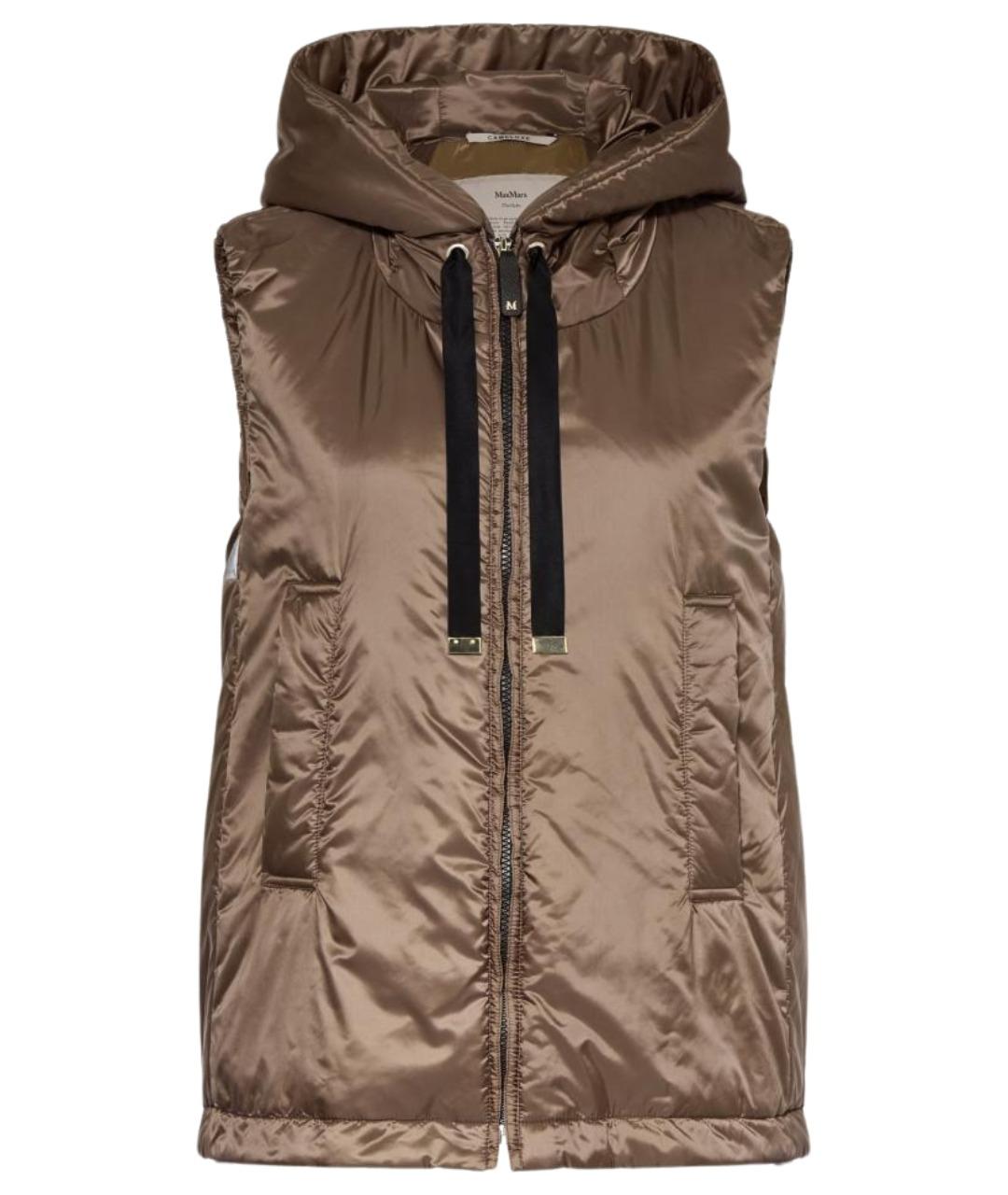MAX MARA THE CUBE Коричневый полиэстеровый жилет, фото 1