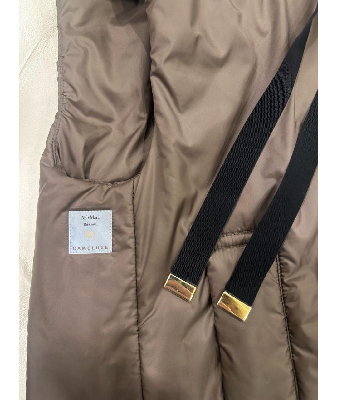 MAX MARA THE CUBE Коричневый полиэстеровый жилет, фото 5