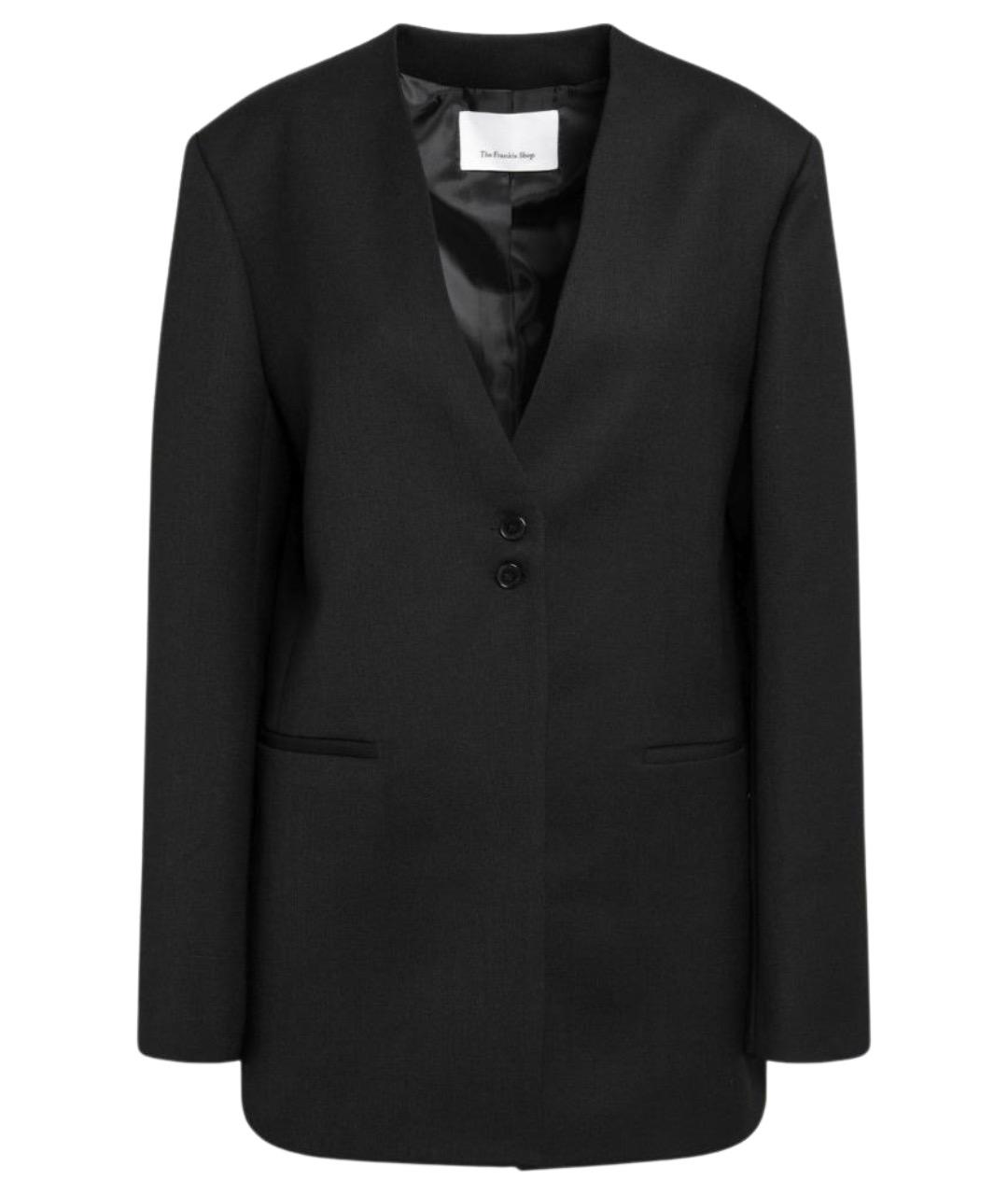 THE FRANKIE SHOP Черный полиэстеровый жакет/пиджак, фото 1