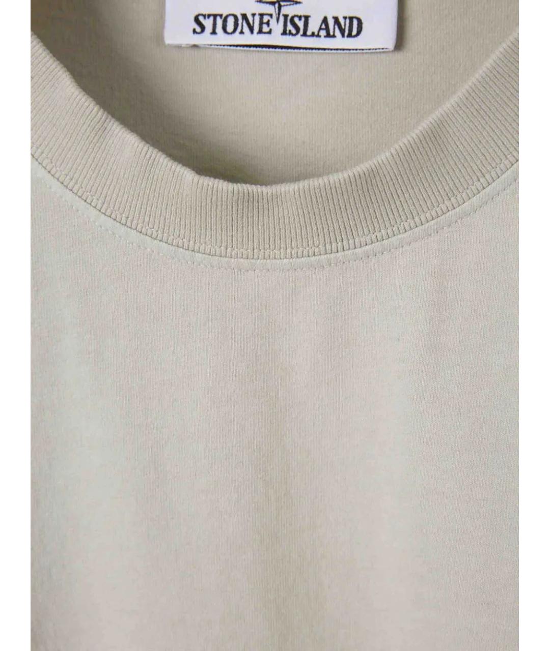 STONE ISLAND Хлопковая футболка, фото 3